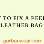 how to fix a peeling leather bag